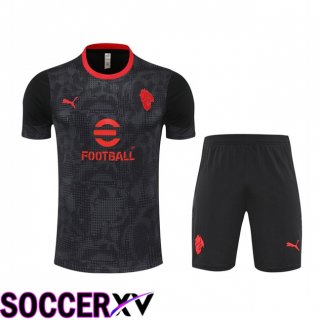 Ensemble Training T-Shirts AC Milan + Shorts Noir 2025/2026