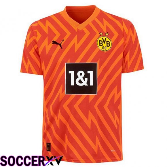 Dortmund BVB Goalkeeper Soccer Jersey Orange 2023/2024