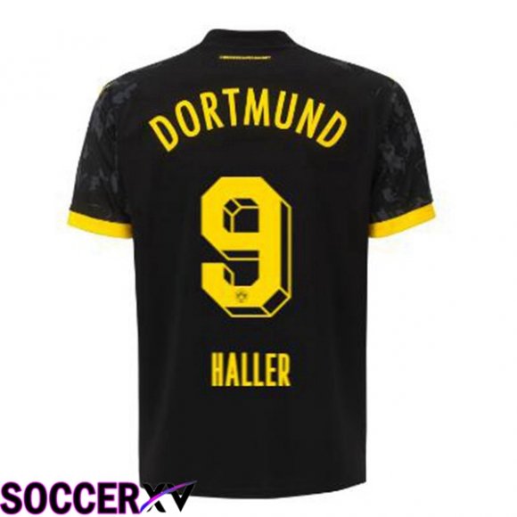 Dortmund BVB (Haller 9) Soccer Jersey Away Black 2023/2024