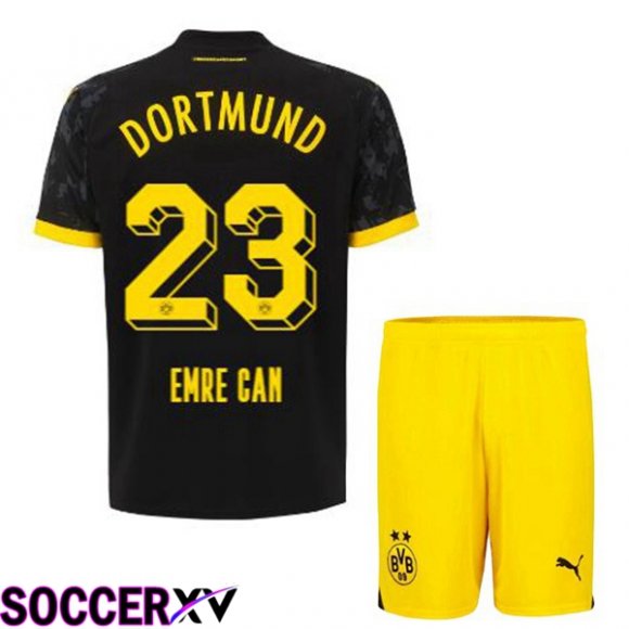 Dortmund BVB (Emre Can 23) Kids Soccer Jersey Away Black 2023/2024