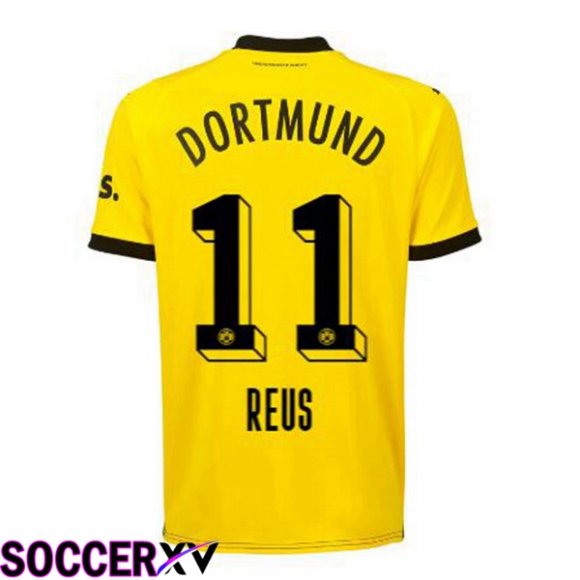 Dortmund BVB (Reus 11) Soccer Jersey Home Yellow Black 2023/2024