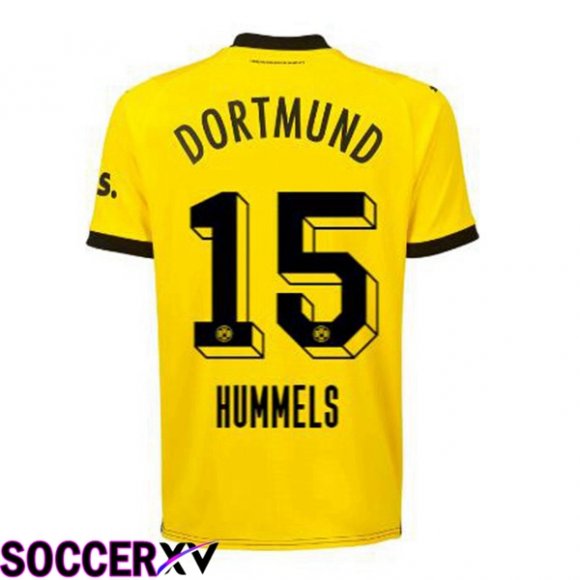 Dortmund BVB (Hummels 15) Soccer Jersey Home Yellow Black 2023/2024