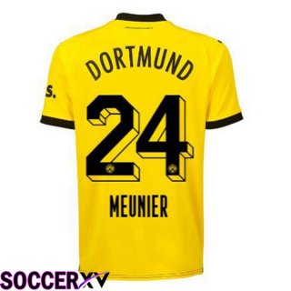 Dortmund BVB (Meunier 24) Soccer Jersey Home Yellow Black 2023/2024