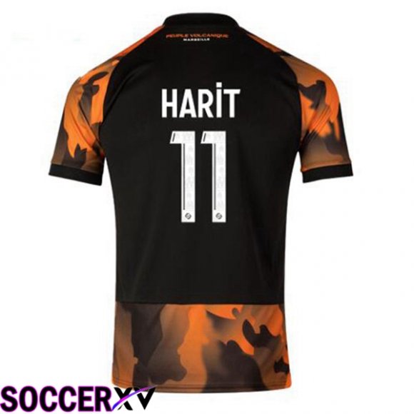 Marseille OM (HARIT 11) Soccer Jersey Third Black Yellow 2023/2024