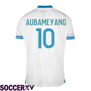 Marseille OM (AUBAMEYANG 10) Soccer Jersey Home White 2023/2024