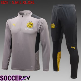 Dortmund BVB Kids Training Tracksuit Suit Grey 2023/2024