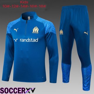 Marseille OM Kids Training Tracksuit Suit Blue 2023/2024