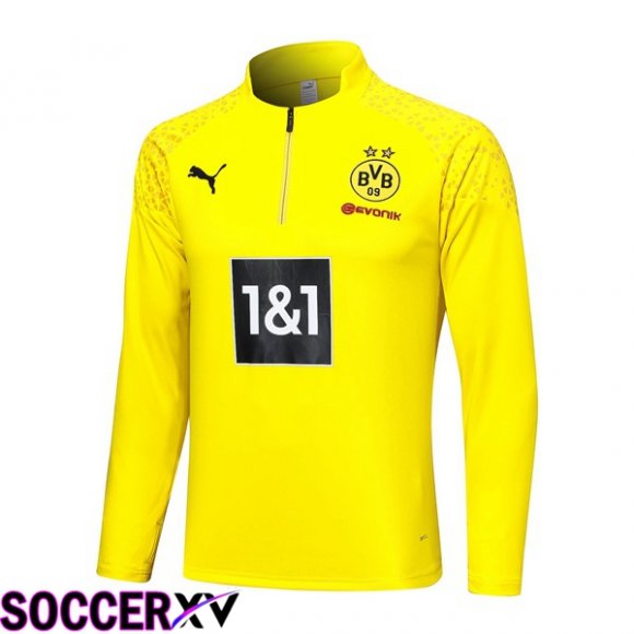 Dortmund BVB Training Sweatshirt Yellow 2023/2024