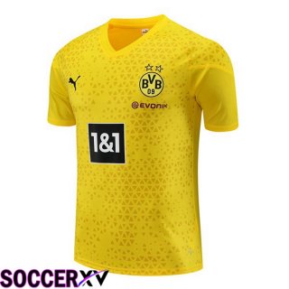 Dortmund BVB Training T Shirt Yellow 2023/2024