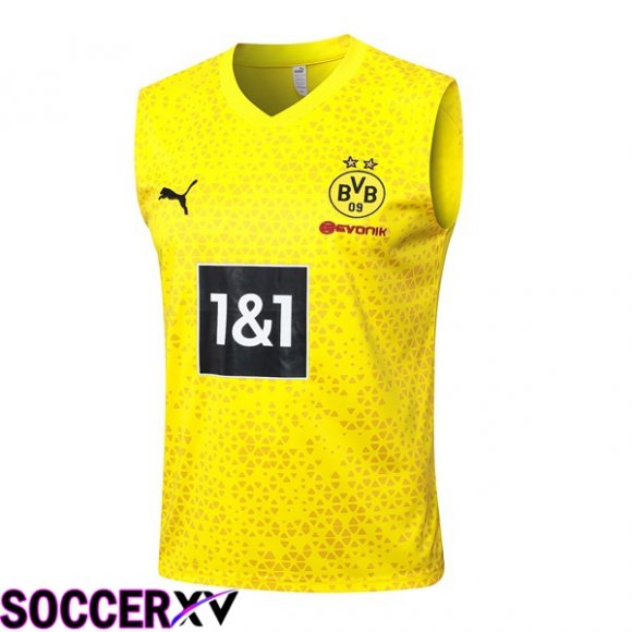 Dortmund BVB Soccer Vest Yellow 2023/2024