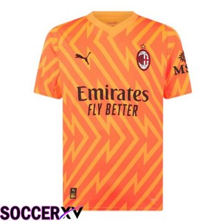 AC Milan Goalkeeper Soccer Jersey Orange 2023/2024