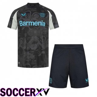 Bayer 04 Leverkusen Kids Third Soccer Jersey Black 2024/2025