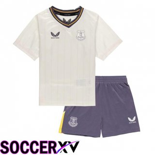 Everton Kids Third Soccer Jersey White 2024/2025