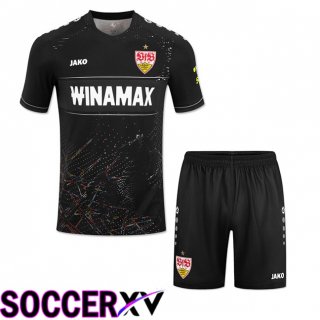 VfB Stuttgart Kids Third Soccer Jersey Black 2024/2025