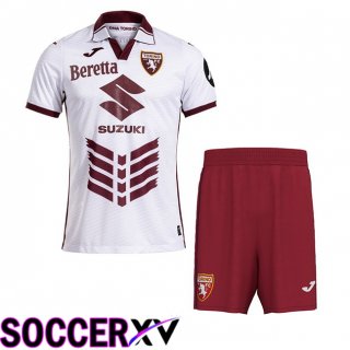 Torino FC Kids Away Soccer Jersey White 2024/2025