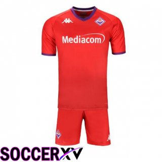 ACF Fiorentina Kids Third Soccer Jersey Red 2024/2025