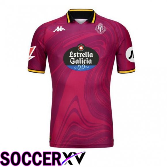 Real Valladolid Third Soccer Jersey Red 2024/2025