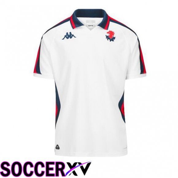 Genoa CFC Away Soccer Jersey White 2024/2025