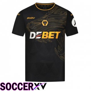 Wolves Away Soccer Jersey Black 2024/2025