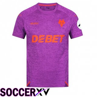 Wolves Third Soccer Jersey Purple 2024/2025