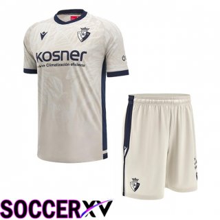 CA Osasuna Kids Away Soccer Jersey White 2024/2025