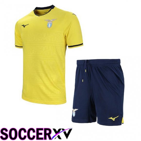 SS Lazio Kids Away Soccer Jersey Yellow 2024/2025