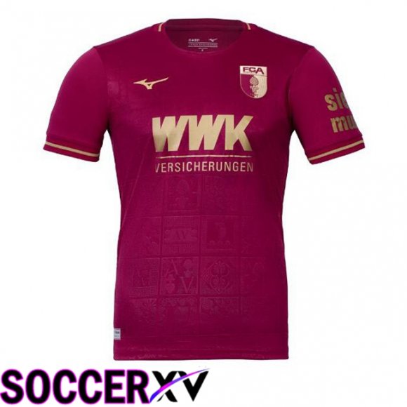 FC Augsburg Third Soccer Jersey Red 2024/2025