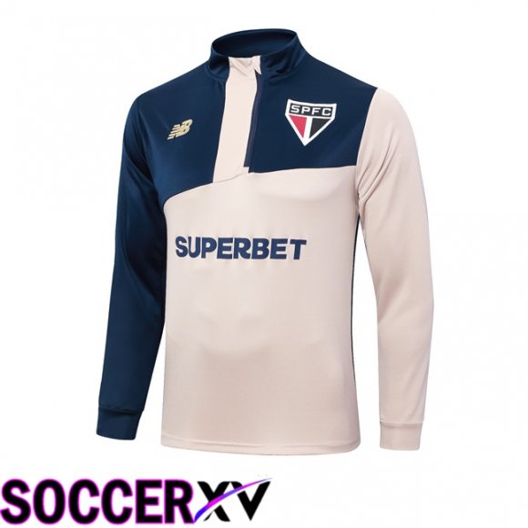 Sao Paulo FC Training Sweatshirt Yellow Blue Royal 2024/2025