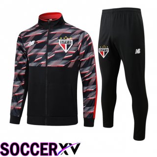 Sao Paulo FC kit Training Tracksuit - Jacket Black 2024/2025