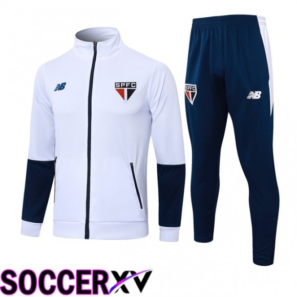 Sao Paulo FC kit Training Tracksuit - Jacket White 2024/2025