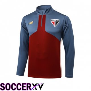 Training Sweatshirt Sao Paulo FC Rouge Gris 2025/2026