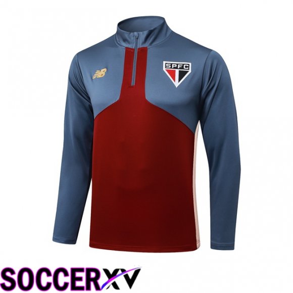 Training Sweatshirt Sao Paulo FC Rouge Gris 2025/2026