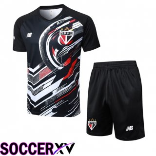 Ensemble Training T-Shirts Sao Paulo FC + Shorts Noir 2025/2026