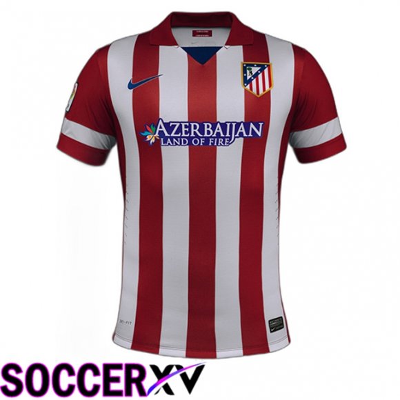 Atletico Madrid Retro Home Soccer Jersey 2013/2014