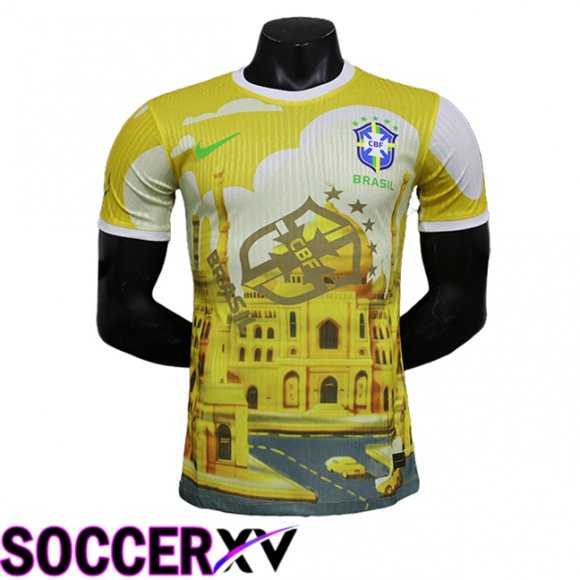 Brazil Soccer Jersey Special Edition Yellow 2024/2025