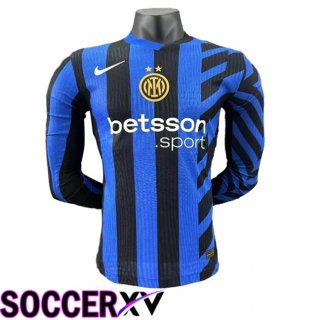 Inter Milan Long sleeve Home Soccer Jersey 2024/2025