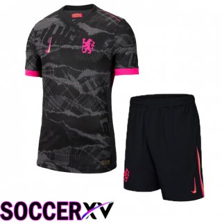 FC Chelsea Kids Third Soccer Jersey Black 2024/2025