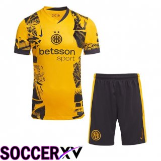 Inter Milan Kids Third Soccer Jersey Yellow 2024/2025