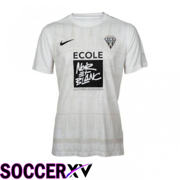 Angers SCO Away Soccer Jersey White 2024/2025