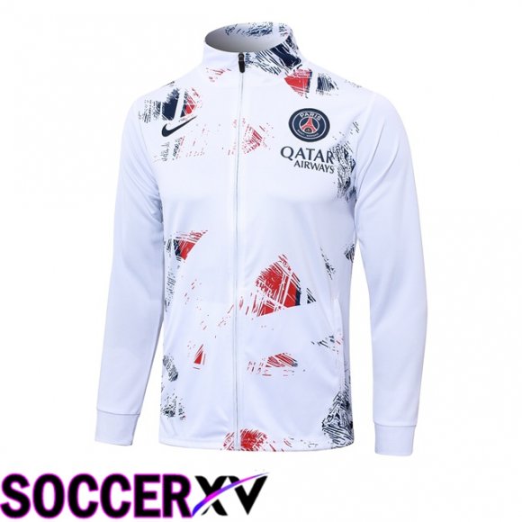 Paris PSG Training Jacket White 2024/2025