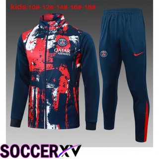 Paris PSG Kids kit Training Tracksuit - Jacket Blue Royal 2024/2025