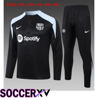 FC Barcelona Kids kit Training Tracksuit Black 2024/2025