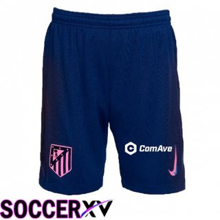 Atletico Madrid Third Soccer Shorts Blue 2024/2025