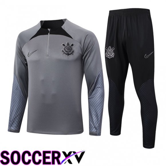 Corinthians Kids kit Training Tracksuit Grey 2024/2025