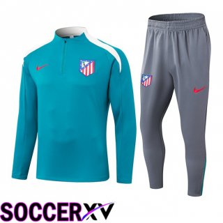 Atletico Madrid Kids kit Training Tracksuit Blue 2024/2025