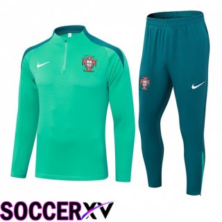 Portugal Kids kit Training Tracksuit Green 2024/2025