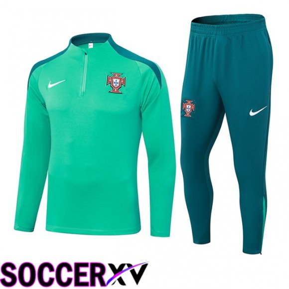 Portugal Kids kit Training Tracksuit Green 2024/2025