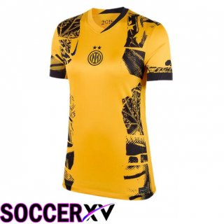 Inter Milan Women Third Soccer Jersey Yellow 2024/2025