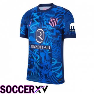 Atletico Madrid Third Soccer Jersey Blue 2024/2025