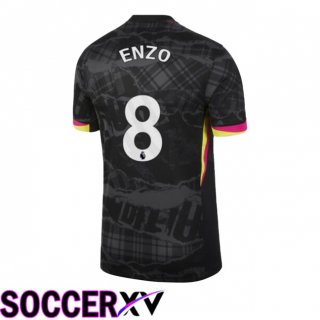 FC Chelsea (Enzo 8) Third Soccer Jersey Black 2024/2025